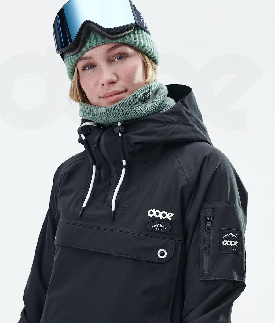 Dope Annok Long W Snowboardjacken Damen Schwarz | CH1652JJ