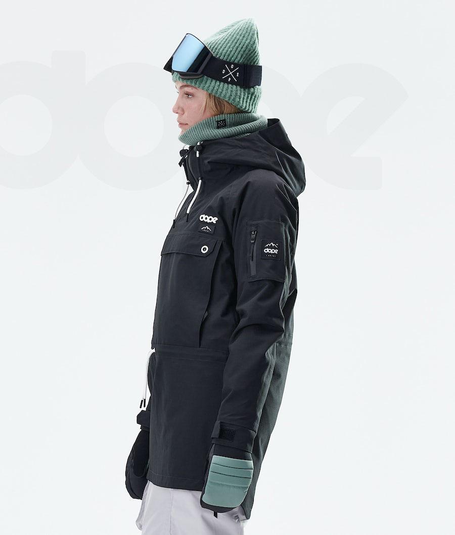 Dope Annok Long W Snowboardjacken Damen Schwarz | CH1652JJ