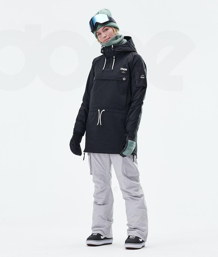 Dope Annok Long W Snowboardjacken Damen Schwarz | CH1652JJ