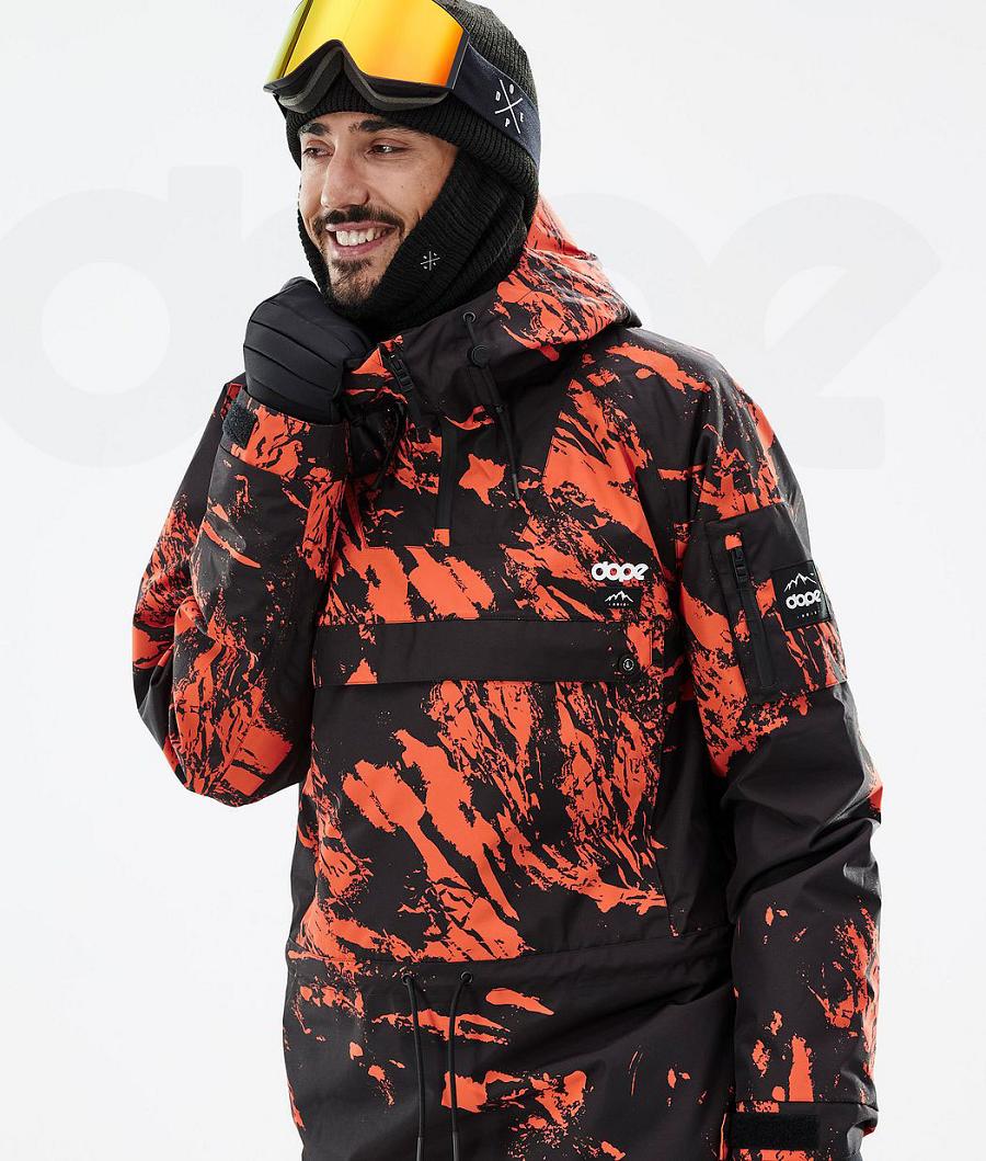 Dope Annok Paint Skijacken Herren Orange | CH2173KI