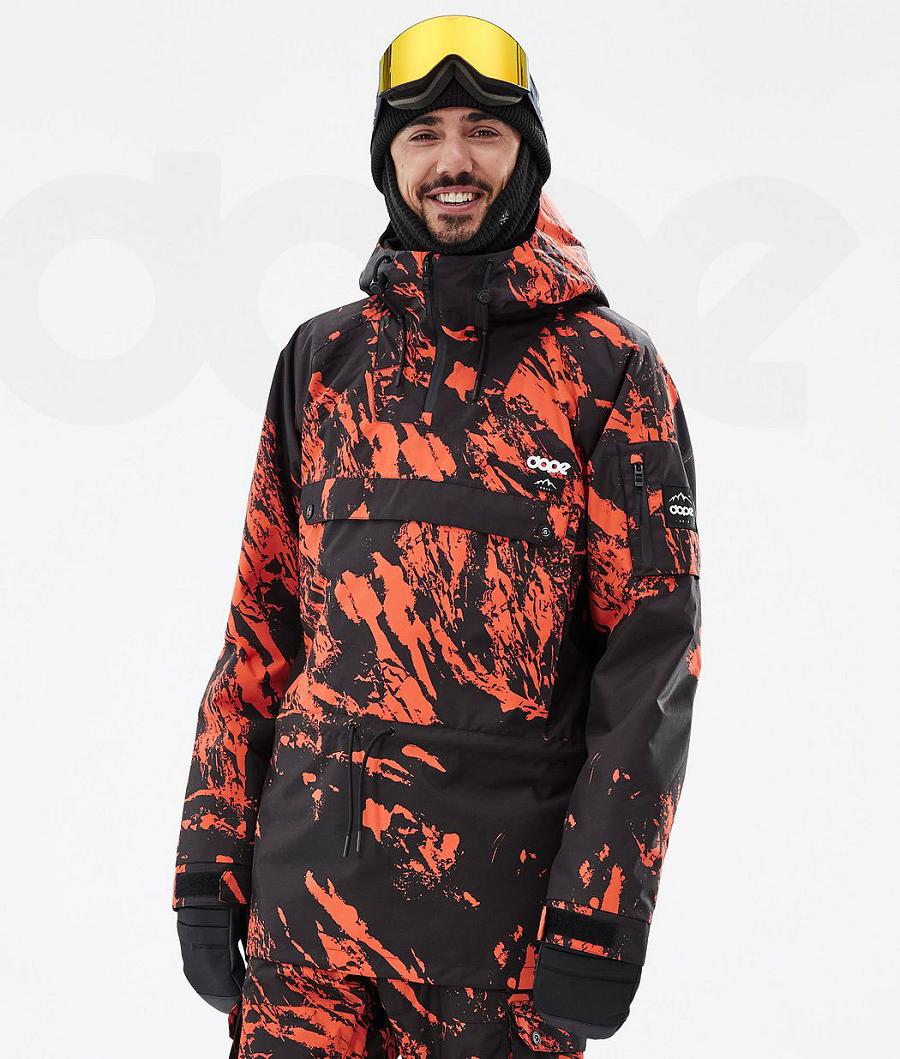 Dope Annok Paint Skijacken Herren Orange | CH2173KI