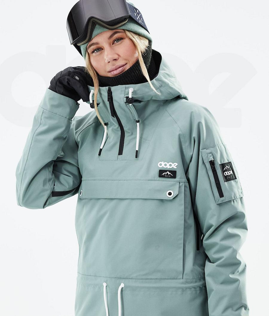 Dope Annok W 2021 Snowboardjacken Damen Grün | CH1636QZ