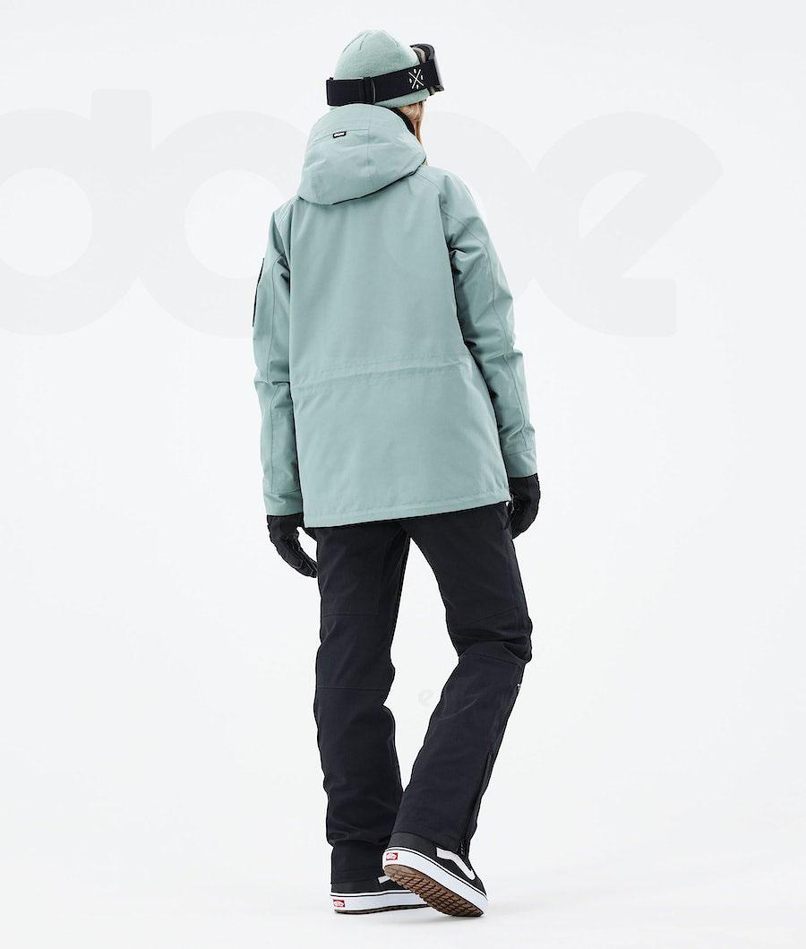 Dope Annok W 2021 Snowboardjacken Damen Grün | CH1636QZ