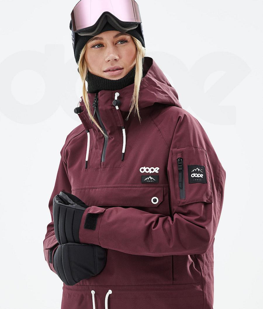 Dope Annok W 2021 Snowboardjacken Damen Bordeaux | CH1637WY