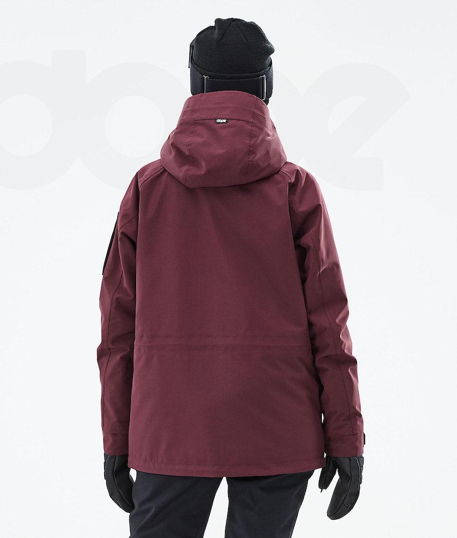 Dope Annok W 2021 Snowboardjacken Damen Bordeaux | CH1637WY