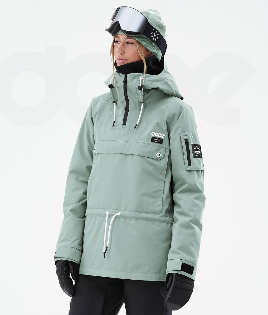 Dope Annok W Faded Snowboardjacken Damen Grün | CH1631CE