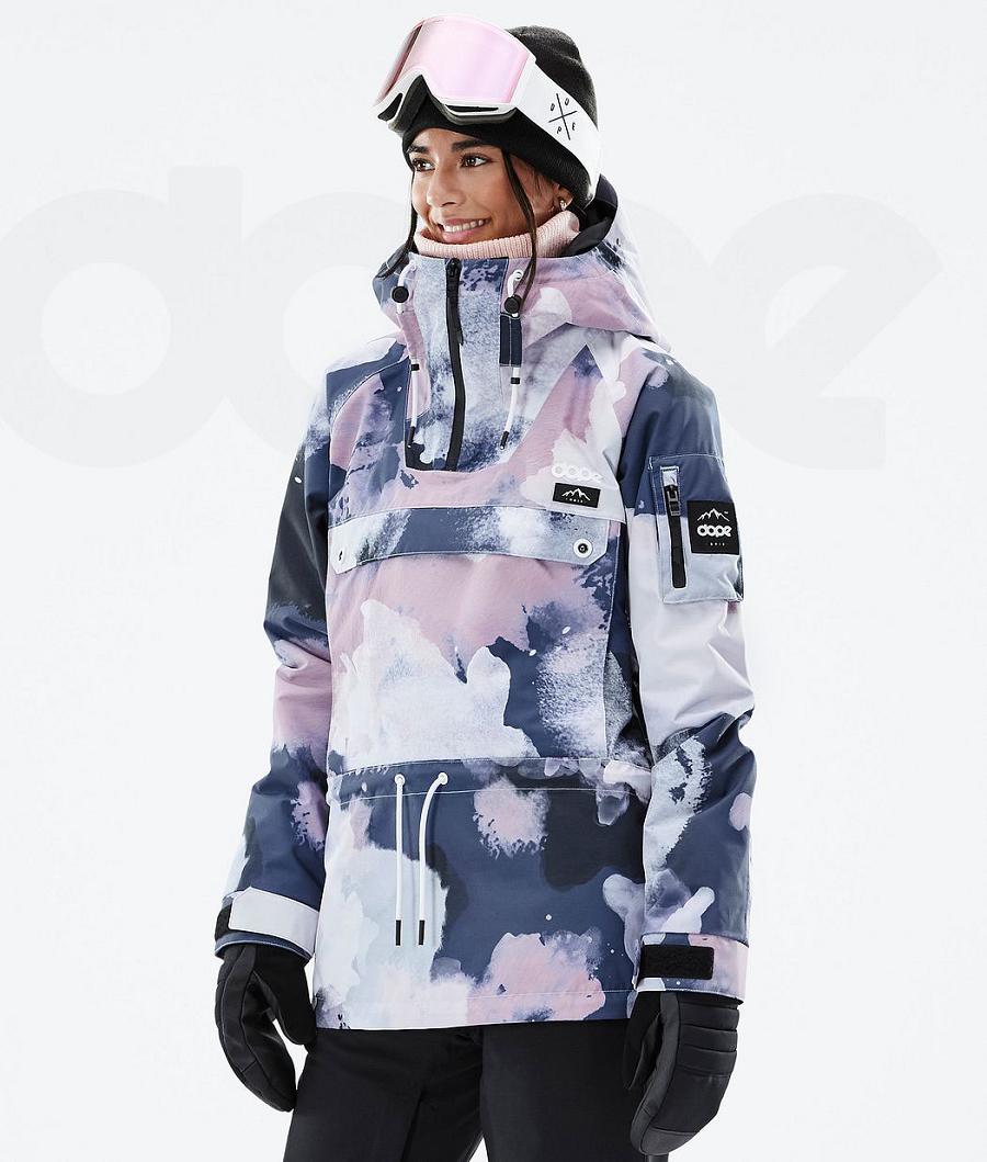 Dope Annok W Snowboardjacken Damen Blau Mehrfarbig | CH1646AP