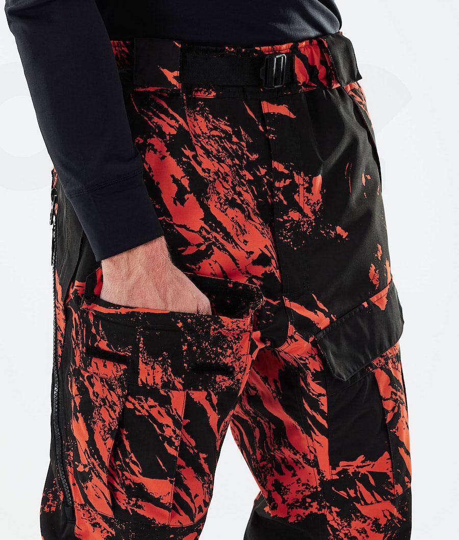 Dope Antek 2021 Paint Ski Hosen Herren Orange | CH2457NB