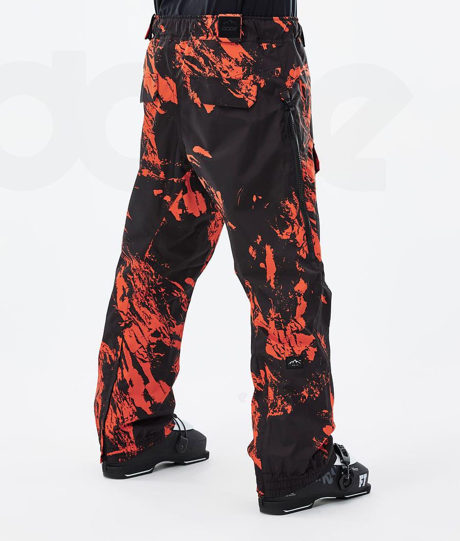 Dope Antek Paint Ski Hosen Herren Orange | CH2456MA