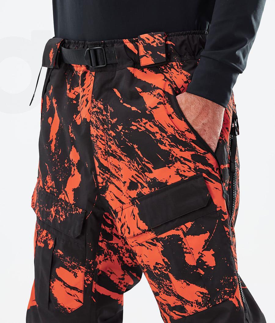 Dope Antek Paint Ski Hosen Herren Orange | CH2456MA