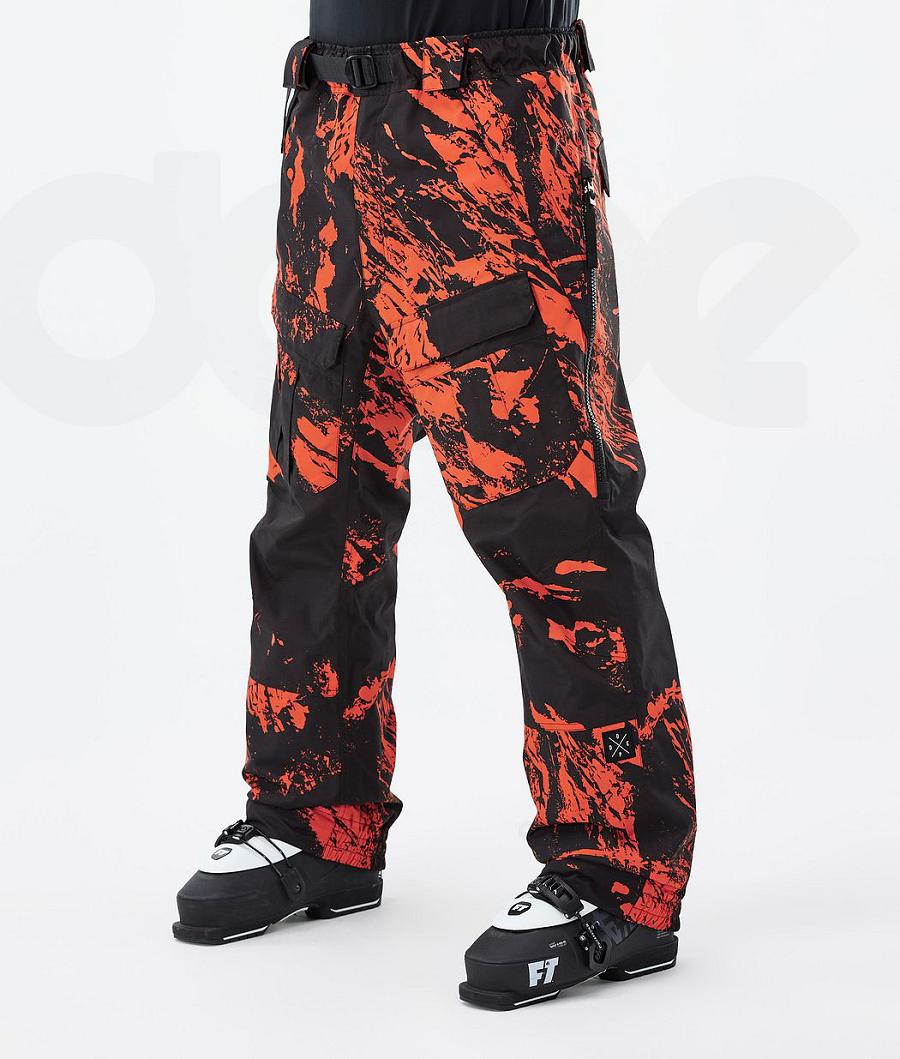 Dope Antek Paint Ski Hosen Herren Orange | CH2456MA