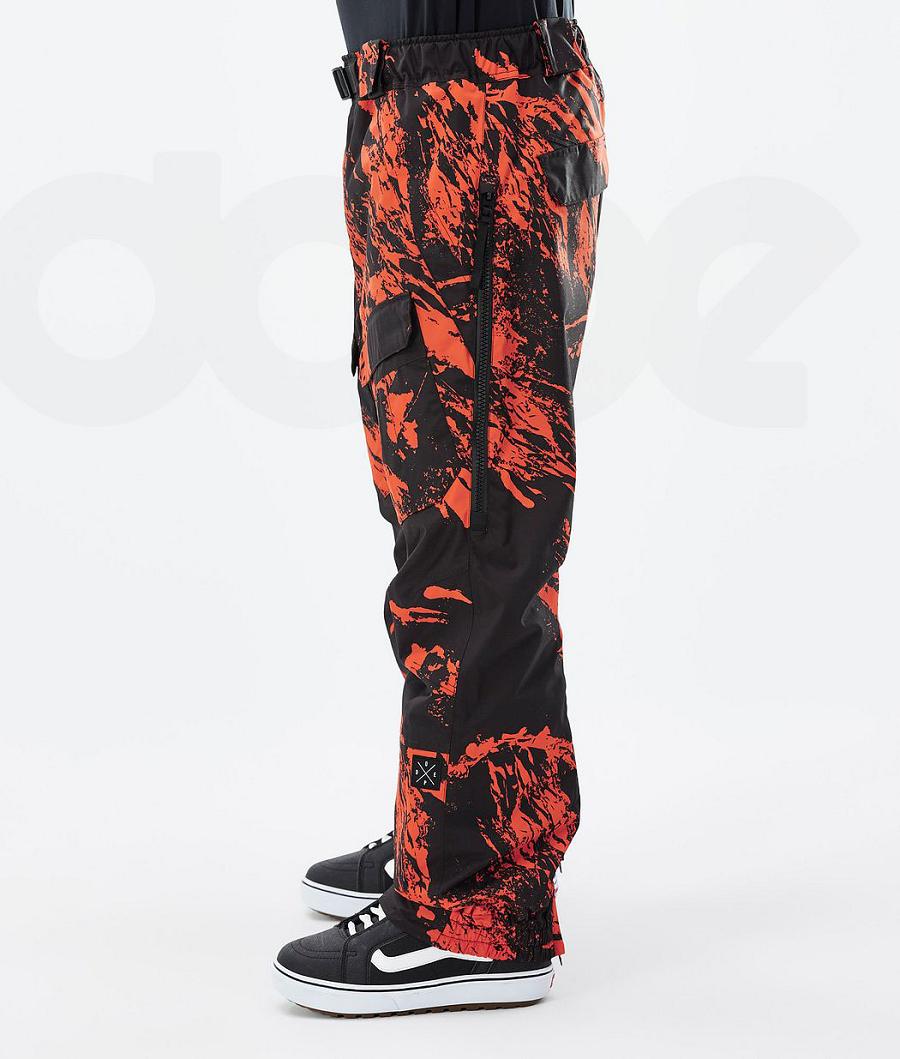 Dope Antek Paint Snowboardhosen Herren Orange | CH2519GL