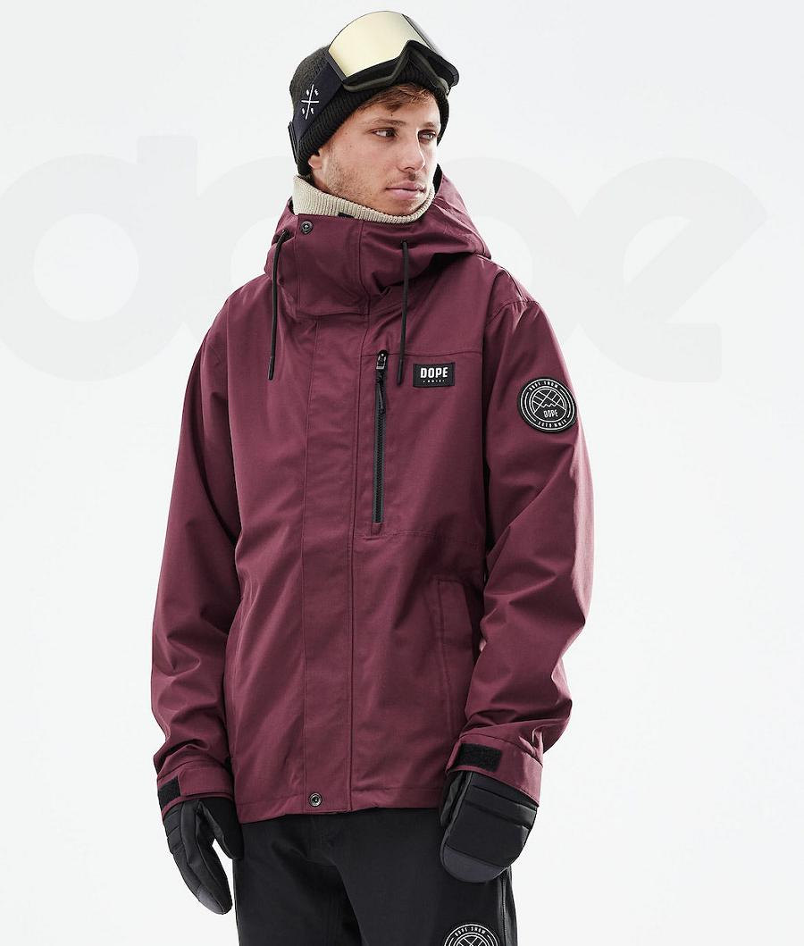 Dope Blizzard Full Zip 2021 Snowboardjacken Herren Bordeaux | CH2291YU