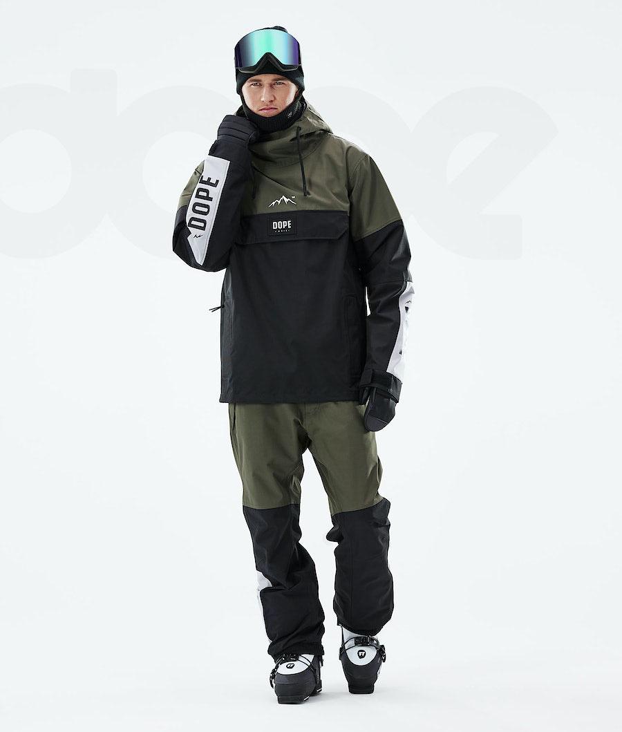 Dope Blizzard LE Limited Edition Skijacken Herren Olivgrün Schwarz | CH2159RW