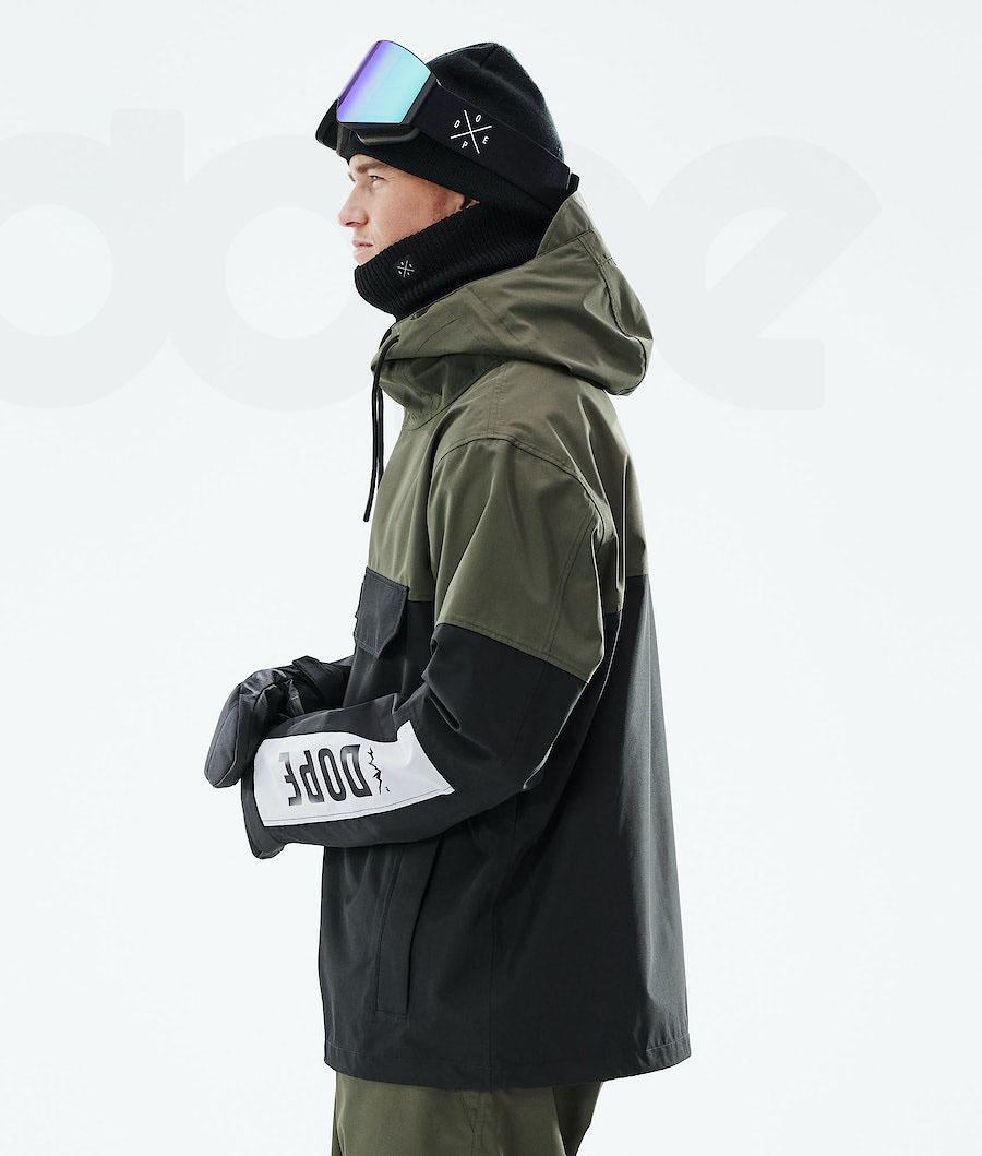 Dope Blizzard LE Limited Edition Skijacken Herren Olivgrün Schwarz | CH2159RW