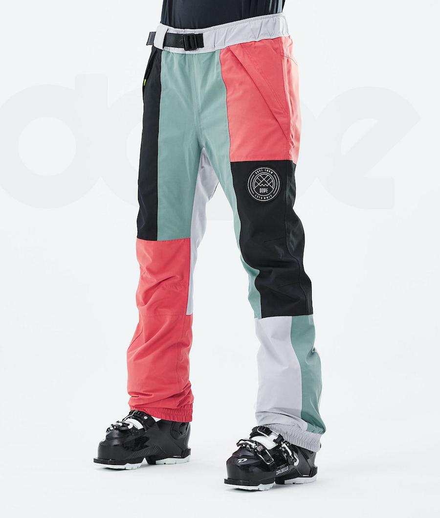 Dope Blizzard LE W Limited Edition Patchwork Ski Hosen Damen Orange | CH1772UT