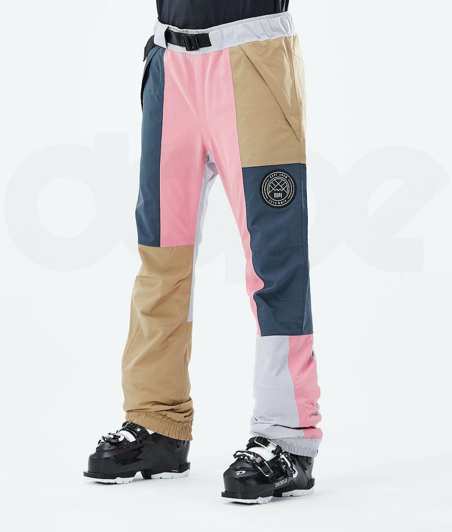 Dope Blizzard LE W Limited Edition Patchwork Ski Hosen Damen Khaki | CH1773IS