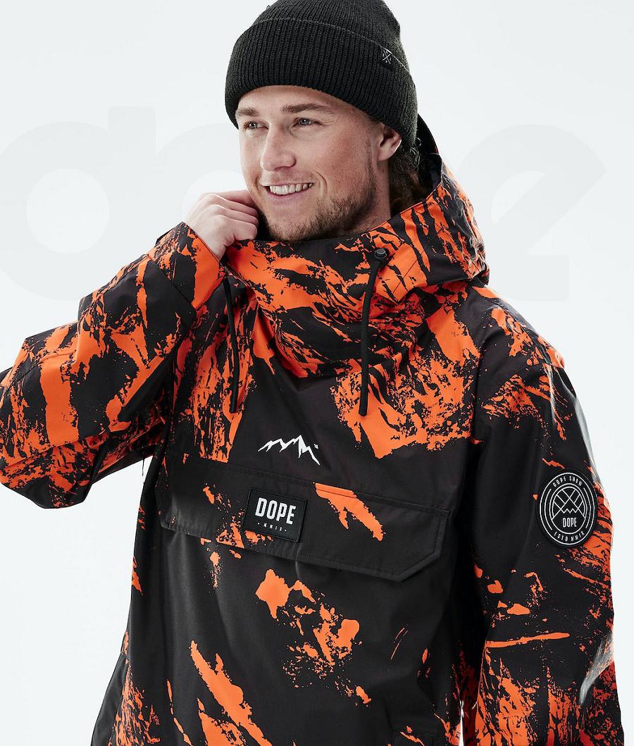 Dope Blizzard Light Paint Outdoor-jacken Herren Orange | CH2377QZ