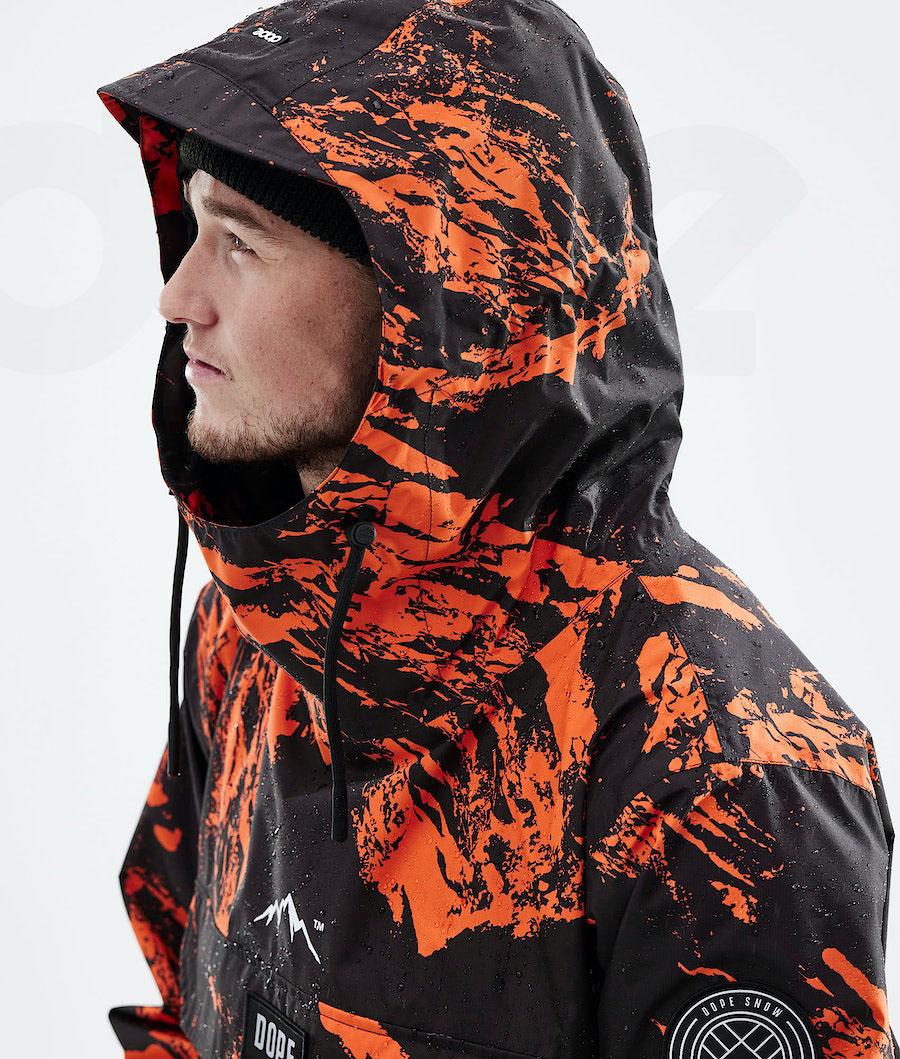 Dope Blizzard Light Paint Outdoor-jacken Herren Orange | CH2377QZ