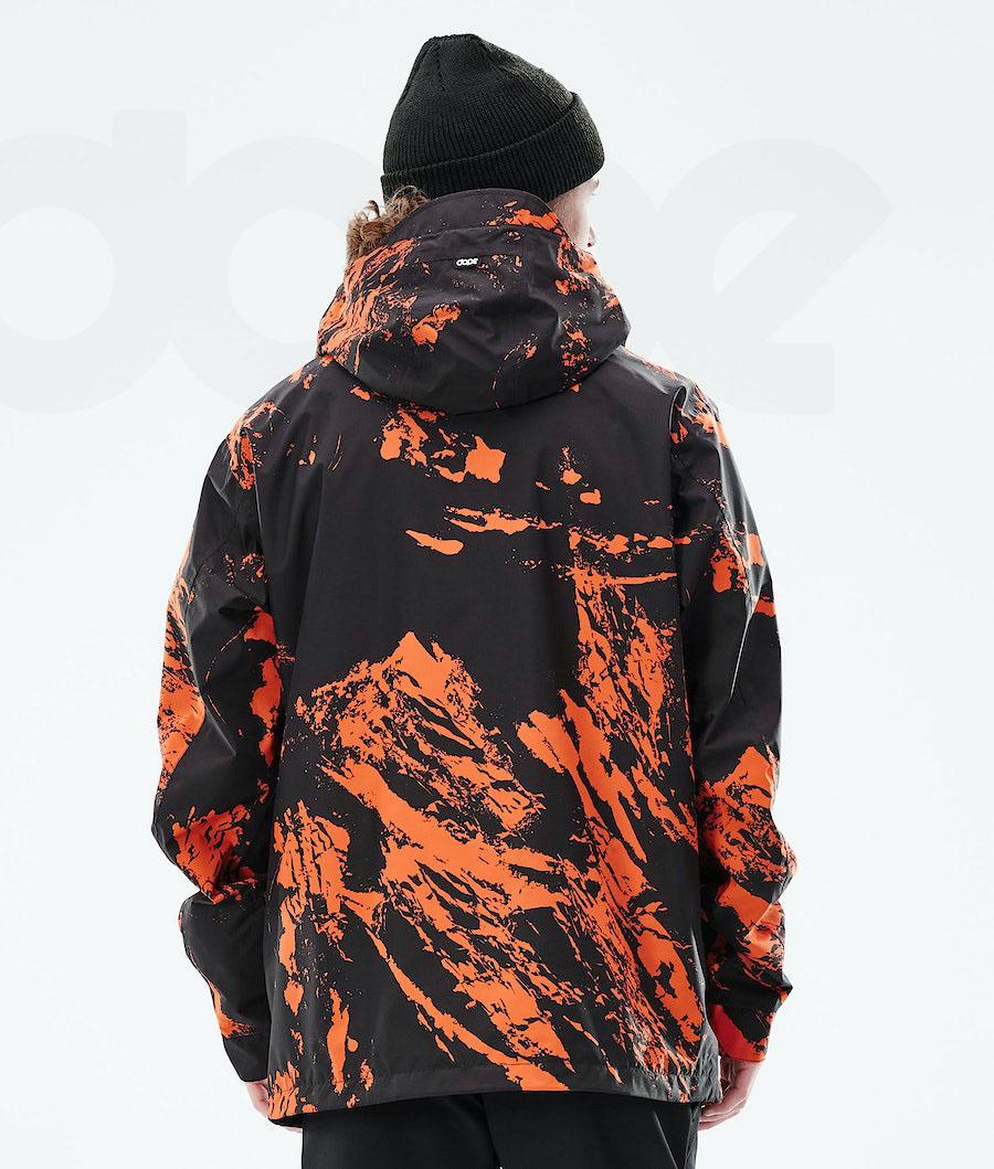 Dope Blizzard Light Paint Outdoor-jacken Herren Orange | CH2377QZ