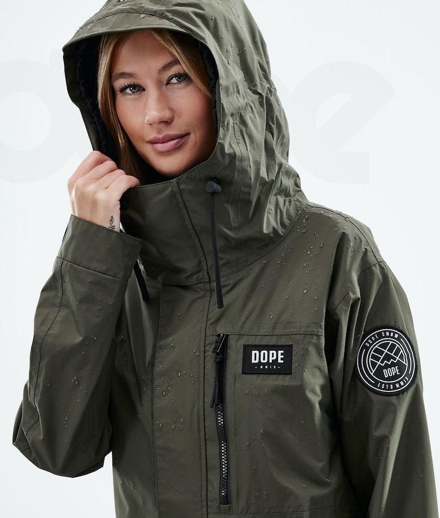 Dope Blizzard Light W Full Zip Outdoor-jacken Damen Olivgrün Grün | CH1347BC