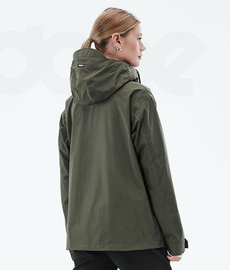 Dope Blizzard Light W Full Zip Outdoor-jacken Damen Olivgrün Grün | CH1347BC