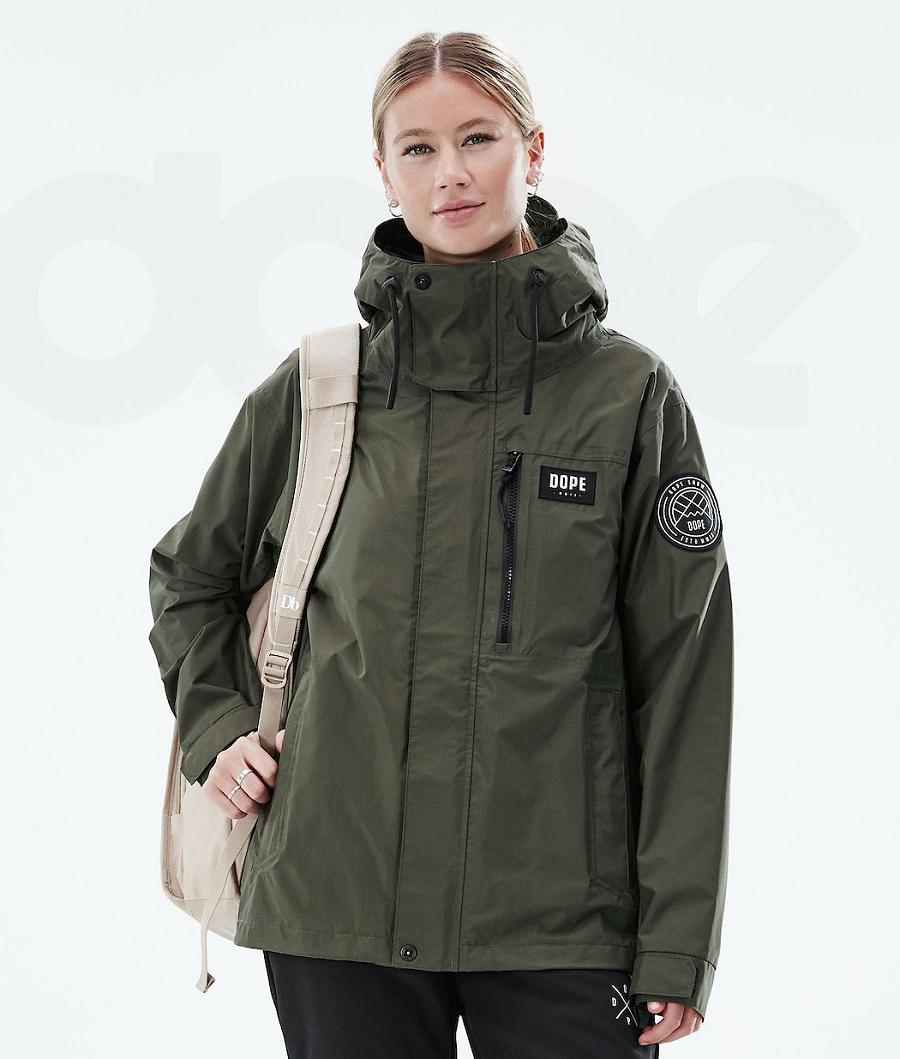 Dope Blizzard Light W Full Zip Outdoor-jacken Damen Olivgrün Grün | CH1347BC