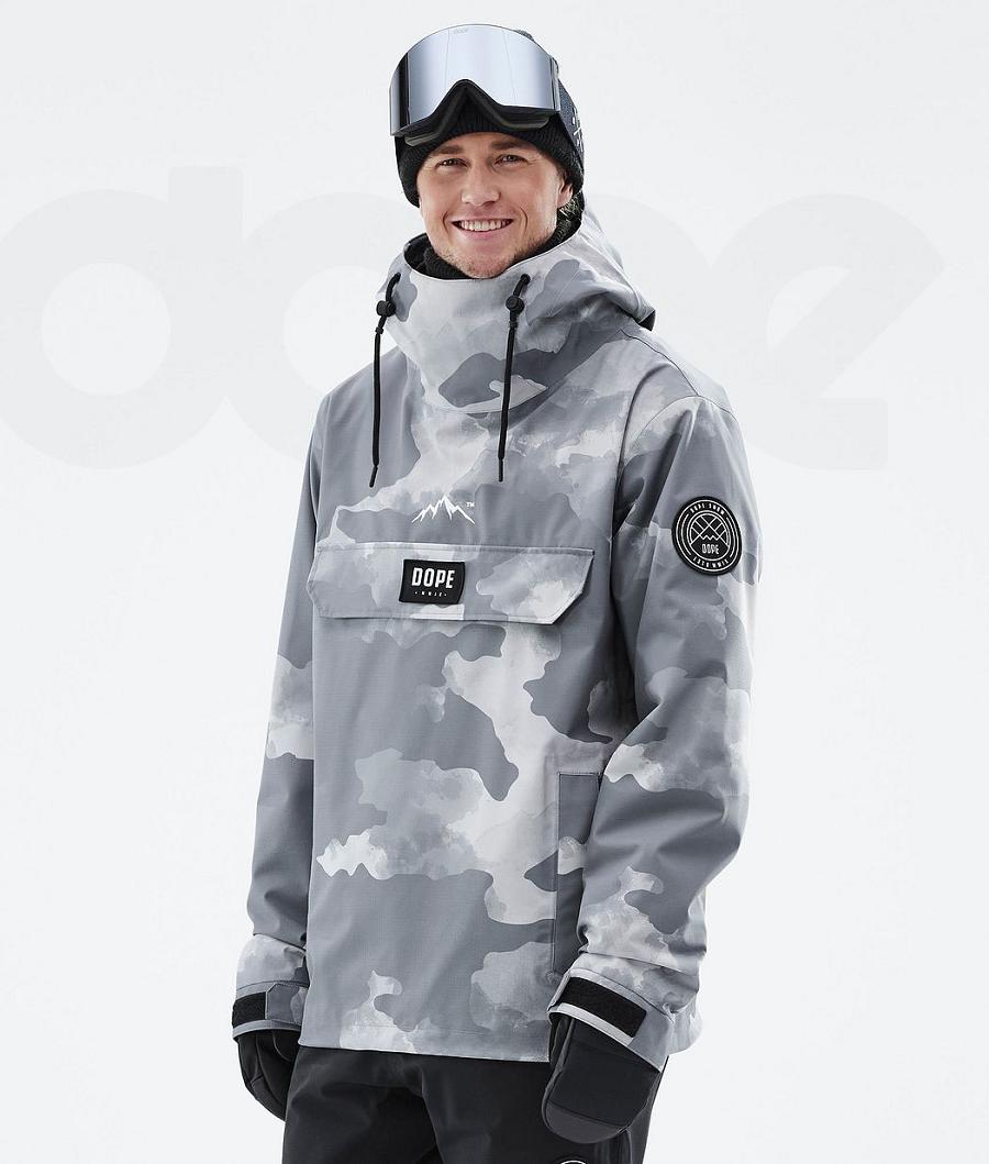 Dope Blizzard Snowboardjacken Herren Grau Camouflage | CH2300GL