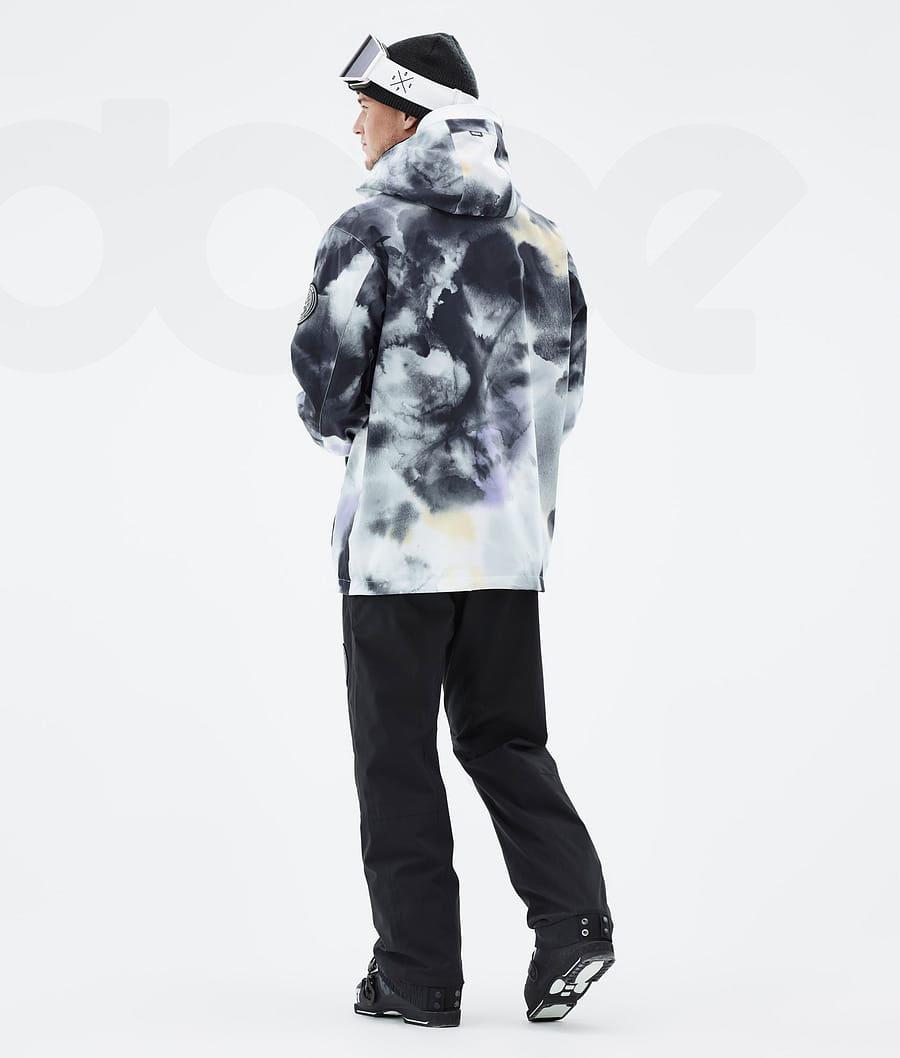 Dope Blizzard Tiedye Skijacken Herren Schwarz Lila | CH2152VD