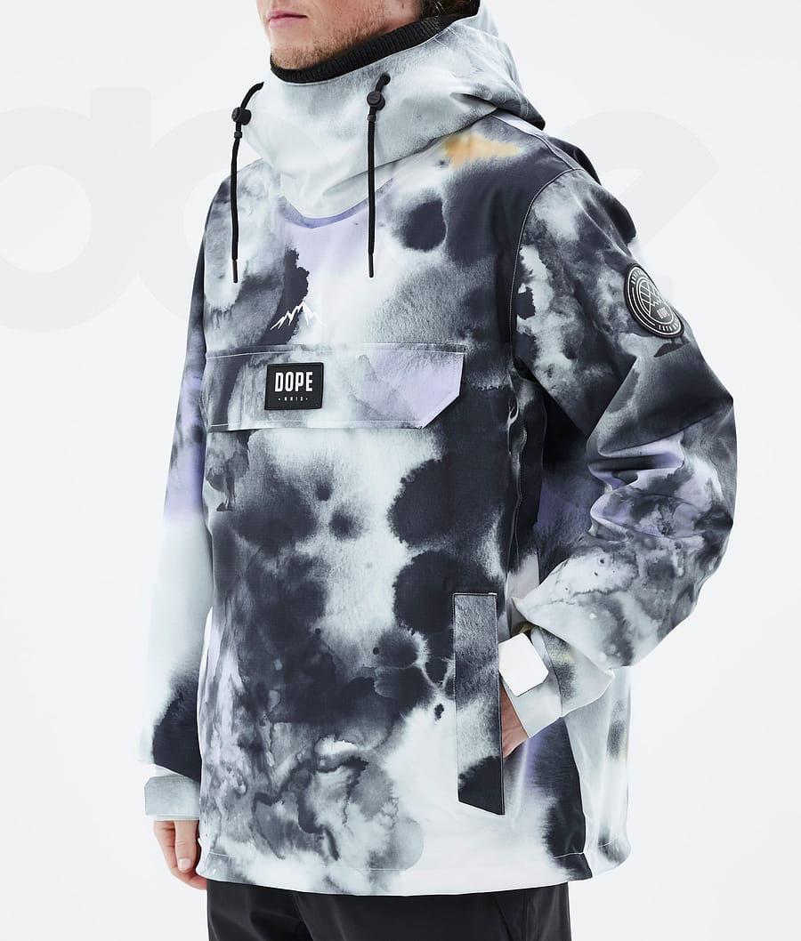 Dope Blizzard Tiedye Skijacken Herren Schwarz Lila | CH2152VD