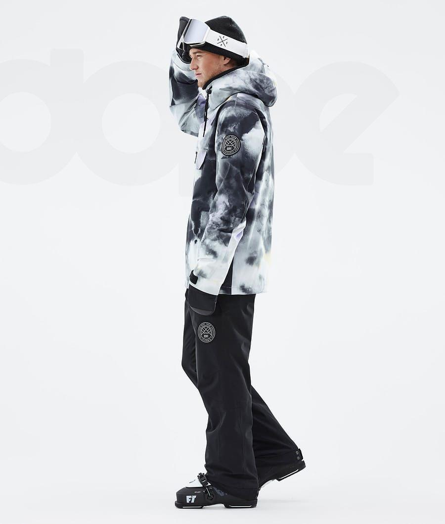 Dope Blizzard Tiedye Skijacken Herren Schwarz Lila | CH2152VD