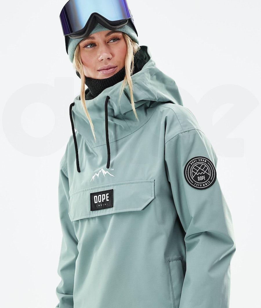 Dope Blizzard W 2021 Faded Snowboardjacken Damen Grün | CH1613RW