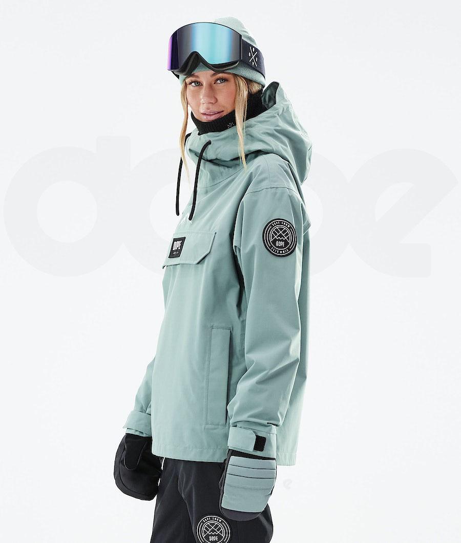 Dope Blizzard W 2021 Faded Snowboardjacken Damen Grün | CH1613RW