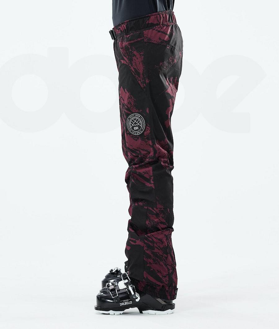 Dope Blizzard W 2021 Paint Ski Hosen Damen Bordeaux | CH1757KI