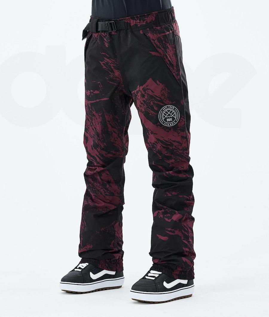 Dope Blizzard W 2021 Paint Snowboardhosen Damen Bordeaux | CH1819WY