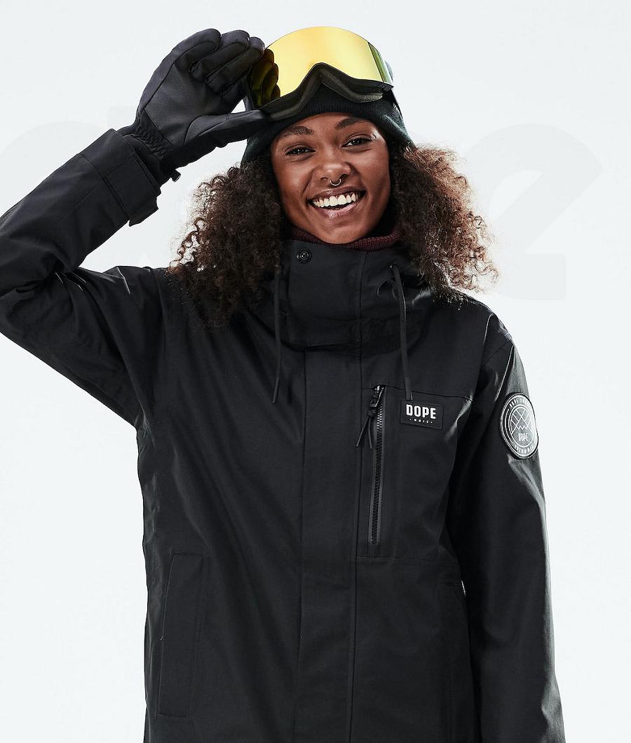 Dope Blizzard W Full Zip 2021 Skijacken Damen Schwarz | CH1433YU