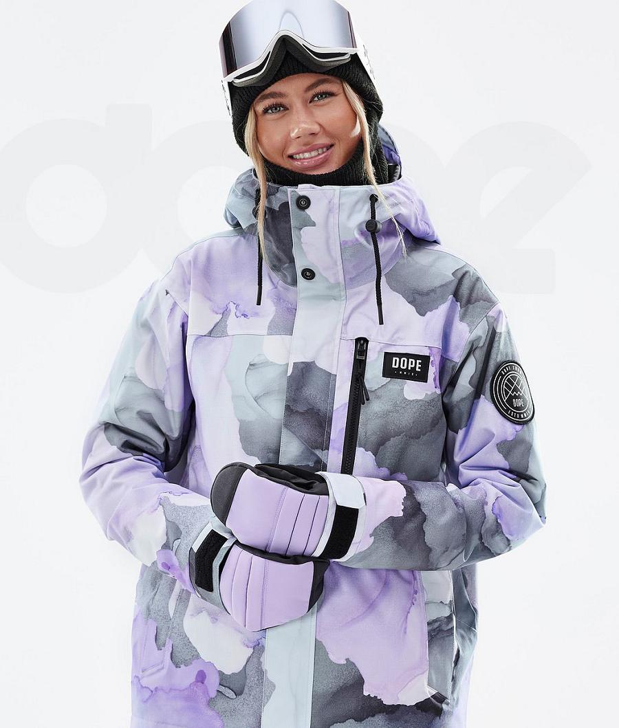 Dope Blizzard W Full Zip Blot Snowboardjacken Damen Lila | CH1602LH