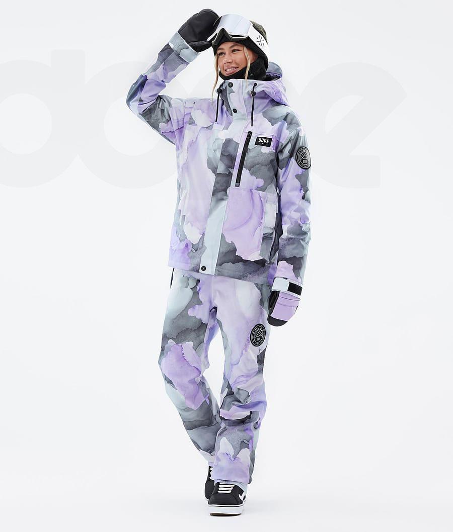 Dope Blizzard W Full Zip Blot Snowboardjacken Damen Lila | CH1602LH