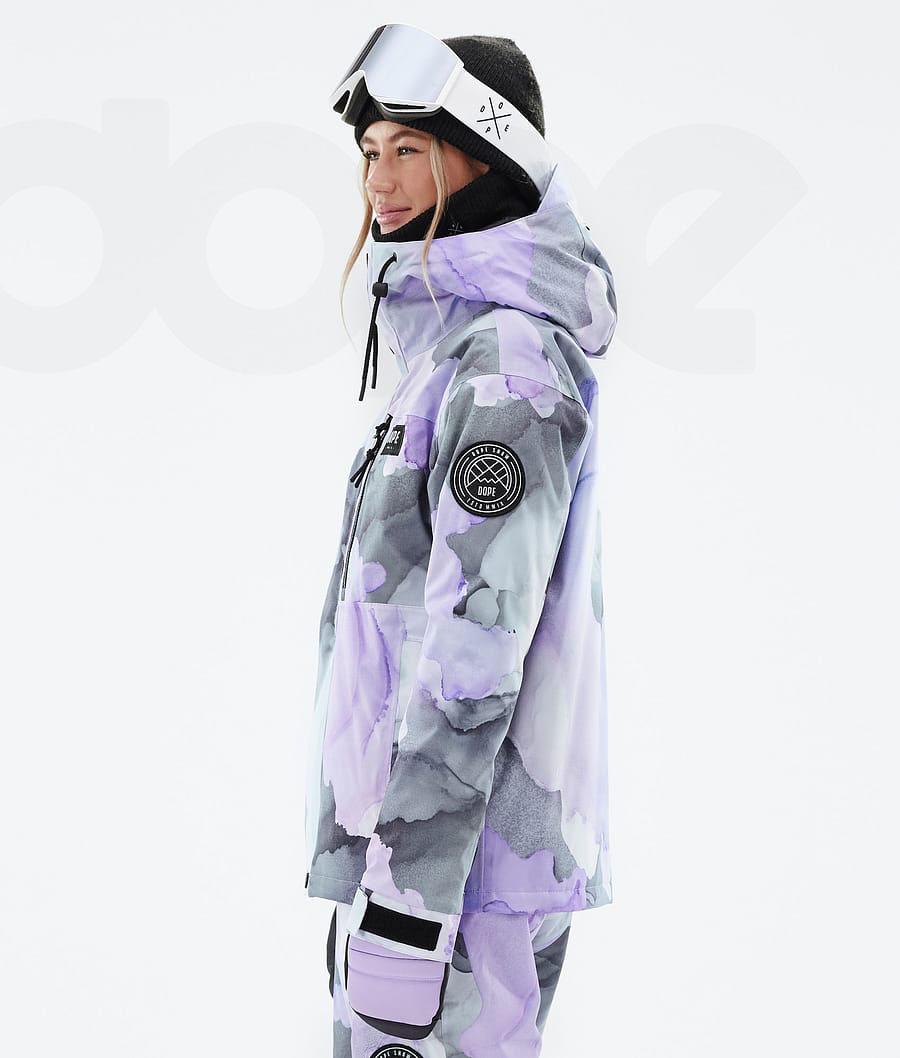 Dope Blizzard W Full Zip Blot Snowboardjacken Damen Lila | CH1602LH