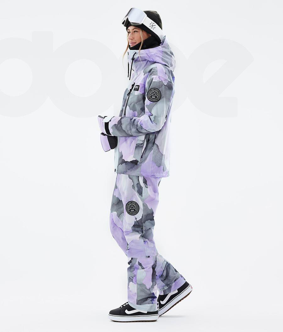 Dope Blizzard W Full Zip Blot Snowboardjacken Damen Lila | CH1602LH