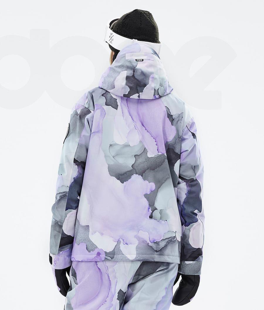 Dope Blizzard W Full Zip Blot Snowboardjacken Damen Lila | CH1602LH