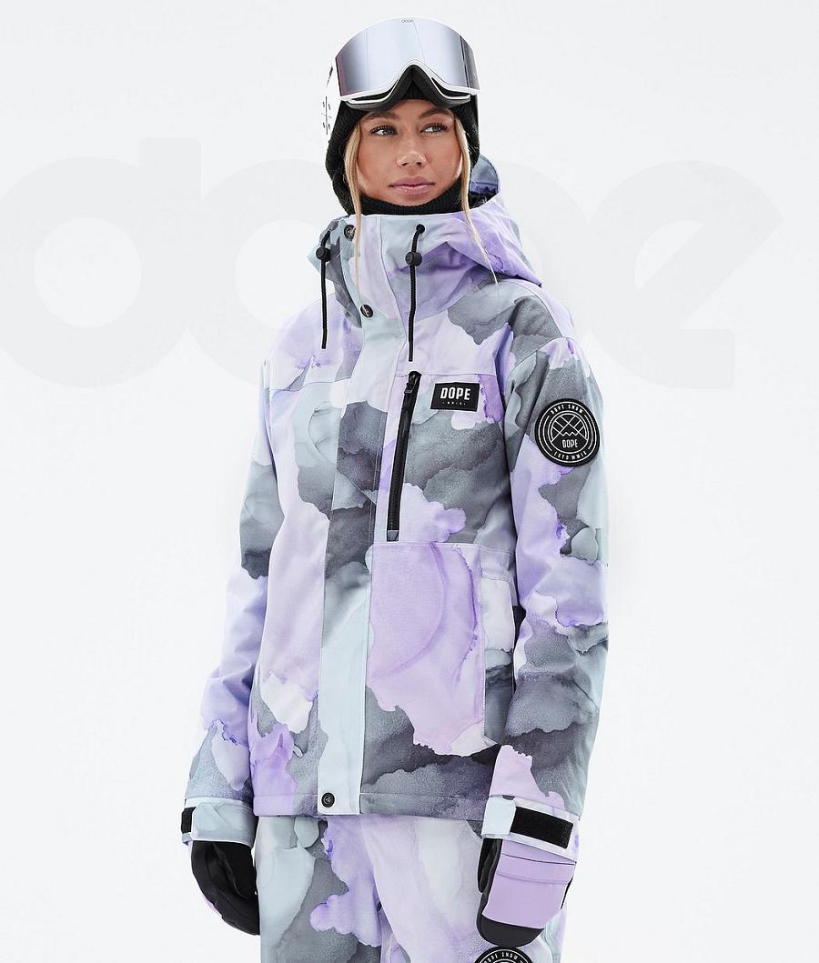 Dope Blizzard W Full Zip Blot Snowboardjacken Damen Lila | CH1602LH