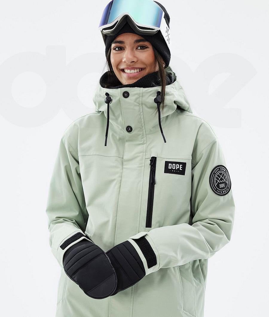 Dope Blizzard W Full Zip Skijacken Damen Grün | CH1437PQ