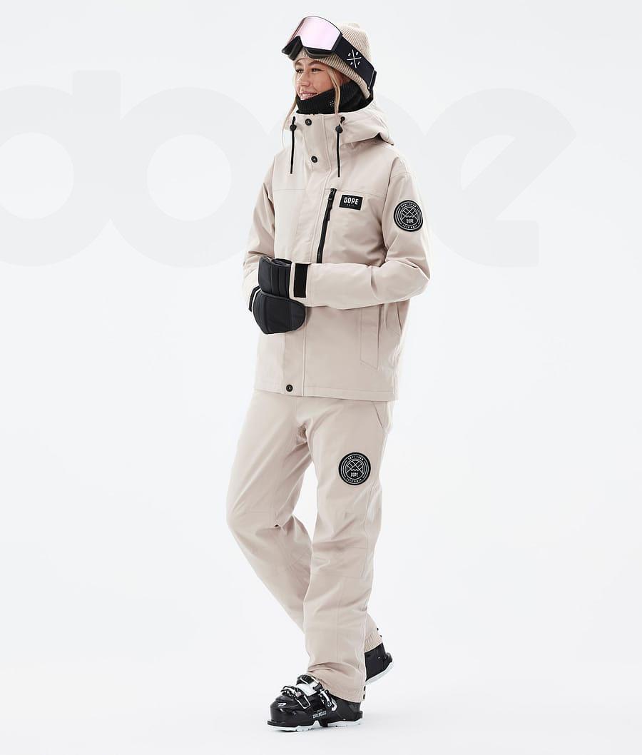 Dope Blizzard W Full Zip Skijacken Damen Braun | CH1438AP