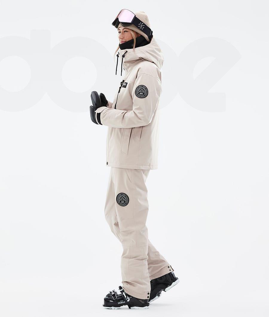 Dope Blizzard W Full Zip Skijacken Damen Braun | CH1438AP