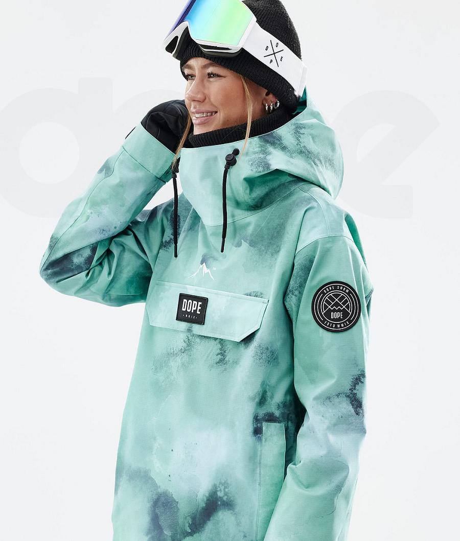 Dope Blizzard W Liquid Snowboardjacken Damen Grün | CH1599HK