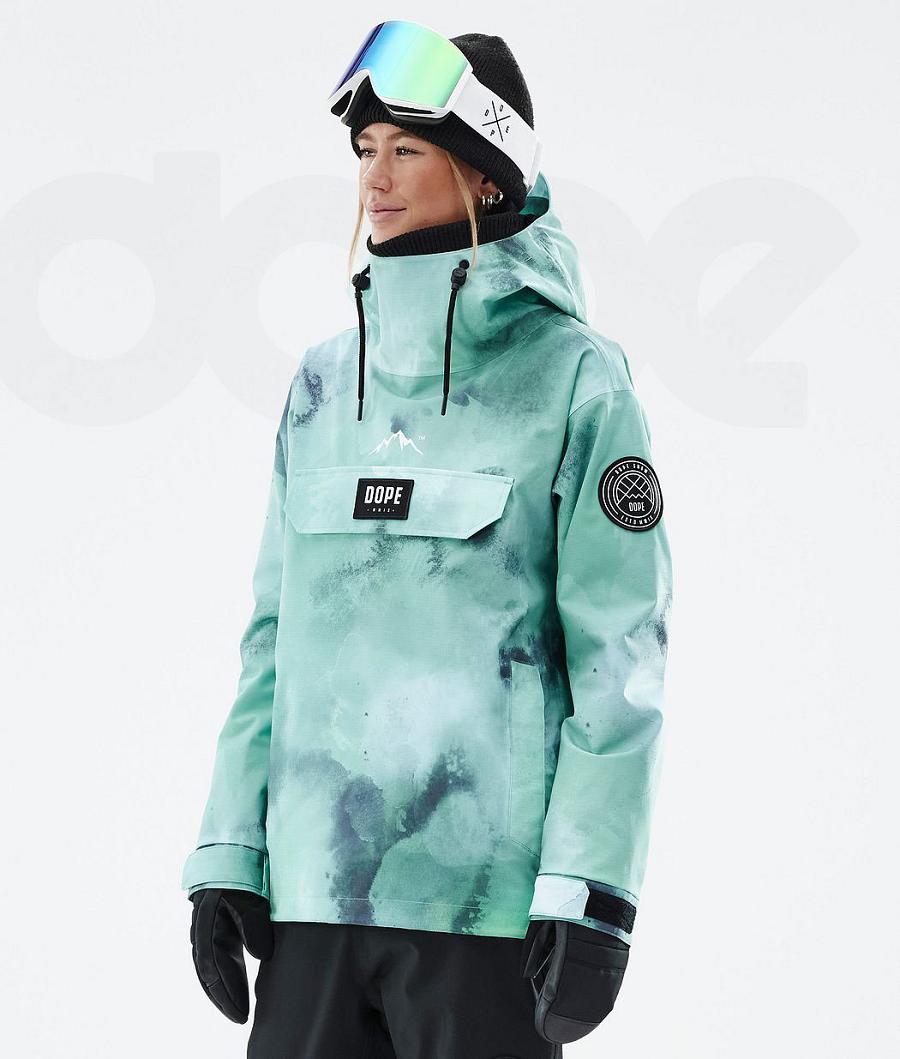 Dope Blizzard W Liquid Snowboardjacken Damen Grün | CH1599HK