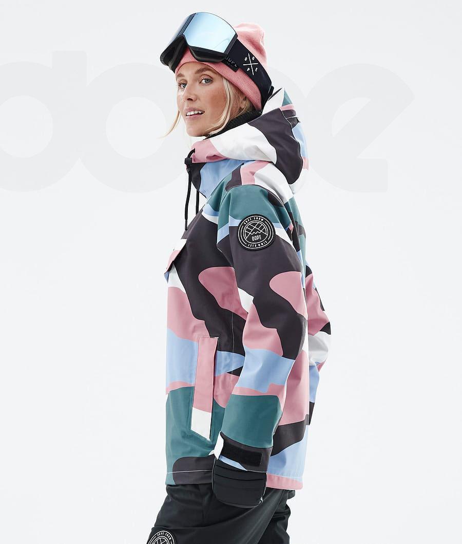 Dope Blizzard W Shards Skijacken Damen Blau Rosa | CH1427MA