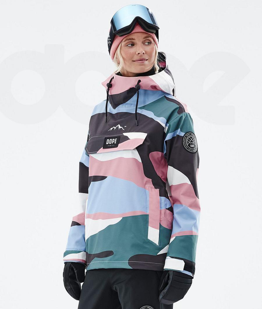 Dope Blizzard W Shards Skijacken Damen Blau Rosa | CH1427MA