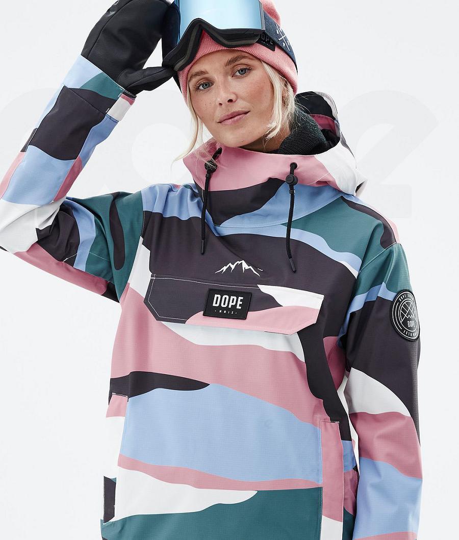 Dope Blizzard W Shards Snowboardjacken Damen Hellblau Rosa | CH1596DN